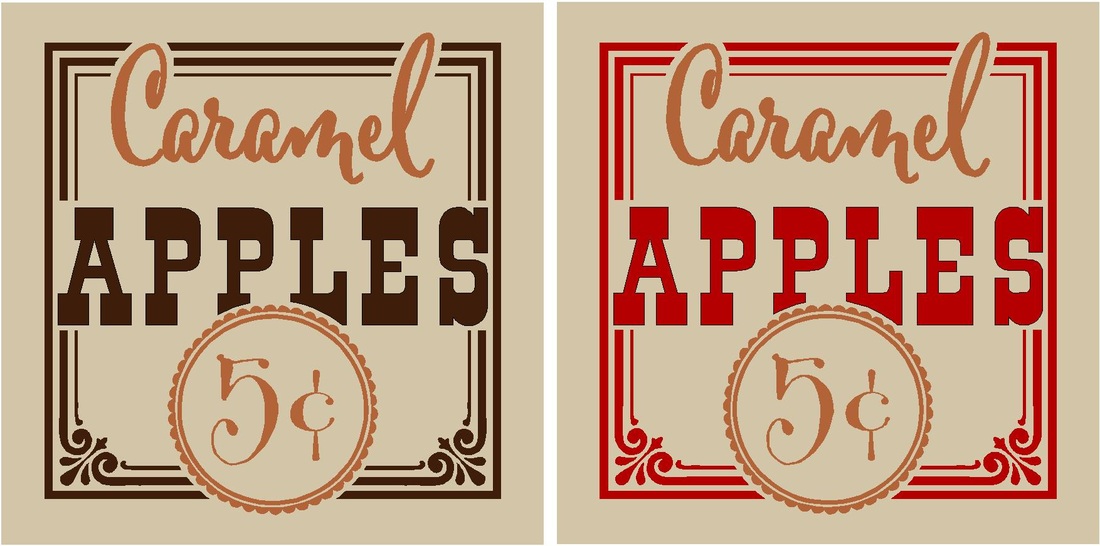 Caramel Apples 5¢ - 123 Let's Get Crafty